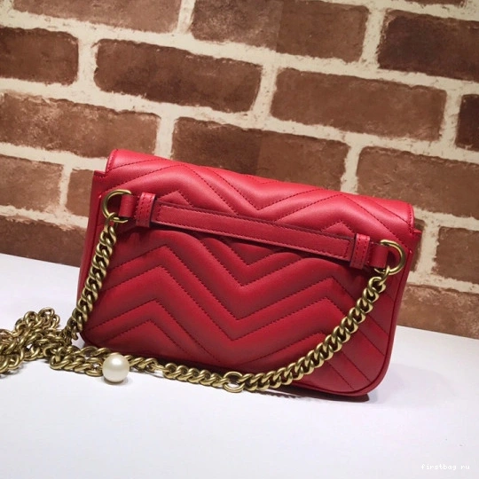 Firstbag ru Marmont GG Bag GUCCI Belt Pearl Chain 0809